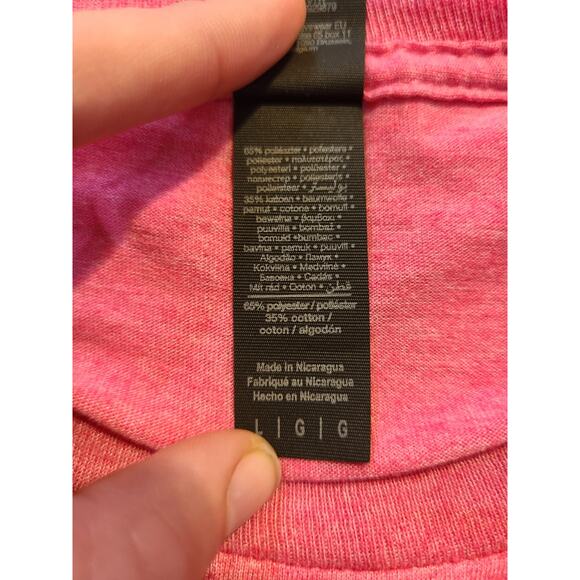 Gildan large women's pink printed tee - Picture 5 of 7